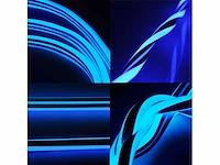 2 x 50 meter monochrome blauwe neon led strip - afbeelding 5 van  5