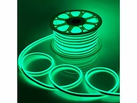2 x 50 meter monochrome groene neon led strip - afbeelding 1 van  5