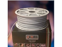 2 x 50 meter monochrome groene neon led strip - afbeelding 3 van  5