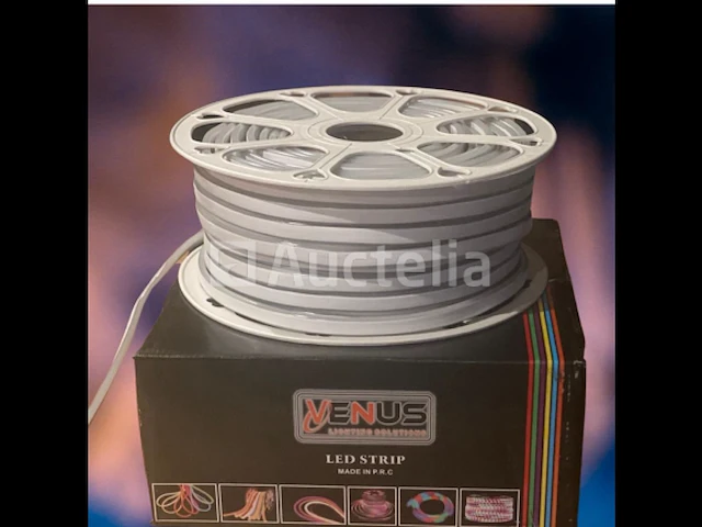 2 x 50 meter neon led strip - groen - waterdicht - dubbelzijdig - 8w/m - afbeelding 3 van  5