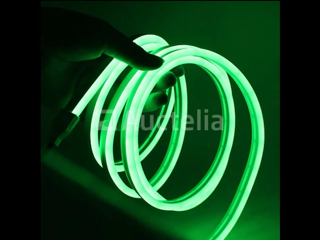 2 x 50 meter neon led strip - groen - waterdicht - dubbelzijdig - 8w/m - afbeelding 5 van  5