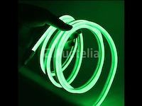 2 x 50 meter neon led strip - groen - waterdicht - dubbelzijdig - 8w/m - afbeelding 5 van  5