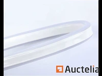 2 x 50 meter neon led strip - groen - waterdicht - dubbelzijdig - 8w/m - afbeelding 3 van  5