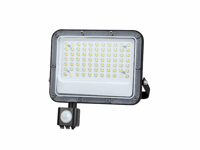 2 x 50w 3000k led breedstralers met sensor en lens waterdicht - afbeelding 1 van  3