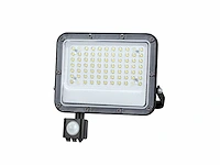 2 x 50w 3000k led breedstralers met sensor en lens waterdicht