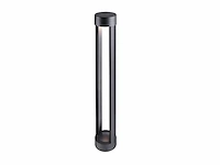 2 x 7w led zand zwart tuinlamp cilinder 60cm warm wit - afbeelding 1 van  8