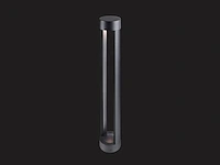 2 x 7w led zand zwart tuinlamp cilinder 60cm warm wit - afbeelding 4 van  8