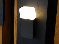 2 x 9.5w led wandlamp gebogen zand zwart warm wit waterdicht - afbeelding 4 van  7