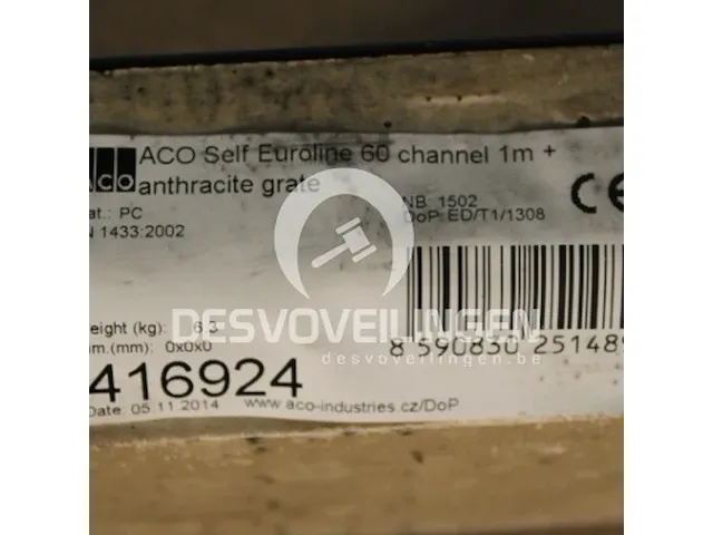 2 x aco euroline 60 antraciet - afbeelding 1 van  3
