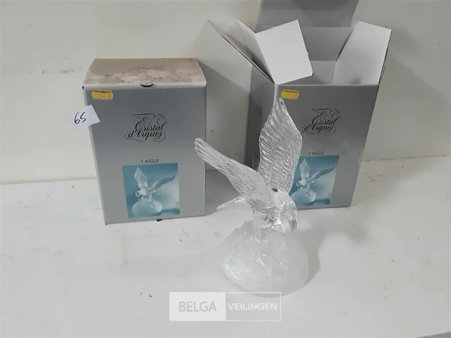 2 x adelaar cristal d'arques france - afbeelding 1 van  3