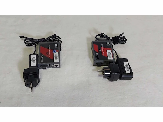 2 x antaira converter cat5 -> fiber tx singlemode set - afbeelding 1 van  4