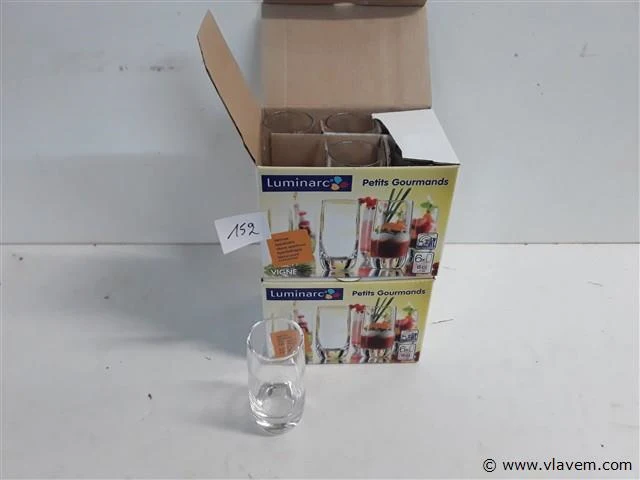 2 x apero glaasjes 6 stuks 6cl - afbeelding 1 van  2