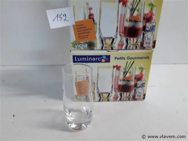 2 x apero glaasjes 6 stuks 6cl - afbeelding 2 van  2