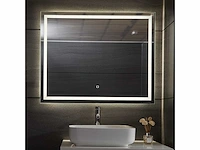 2 x aquamarin® led badkamerspiegel - 120 x 80 cm, cee:a++ - afbeelding 1 van  3