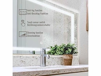 2 x aquamarin® led badkamerspiegel - 120 x 80 cm, cee:a++ - afbeelding 3 van  3