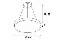 2 x area 60 led lamp zwart - afbeelding 5 van  12