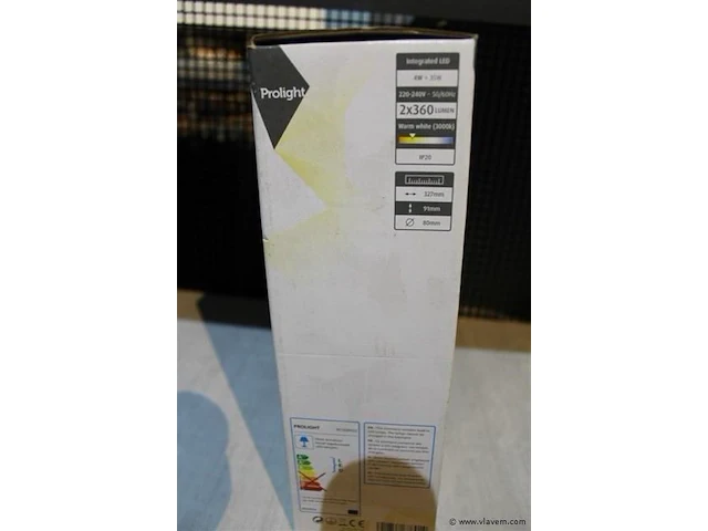 2 x armatuur voorzien van 2 ledspots aluminium - afbeelding 2 van  2