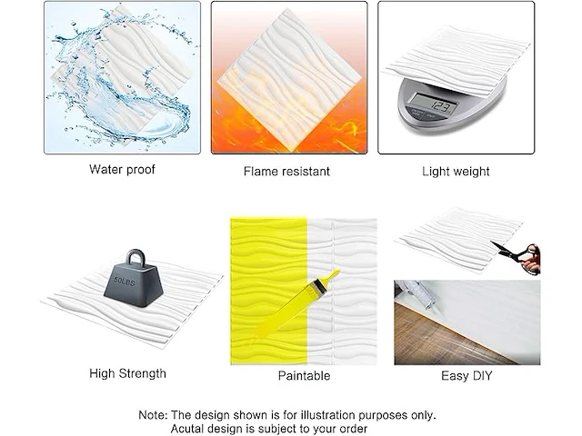 2 x art3d 12 stuks decoratieve tegels - afbeelding 3 van  4