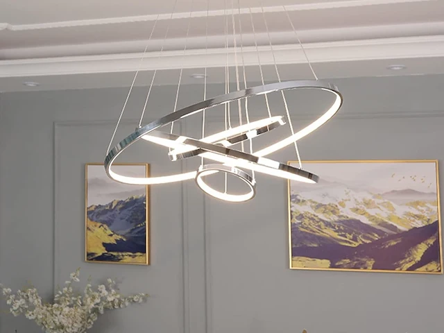 2 x aurora 360 design armatuur zilver glans - afbeelding 4 van  6