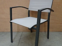 2 x azur alu stapelstoel ronda charcoal mat - afbeelding 1 van  4