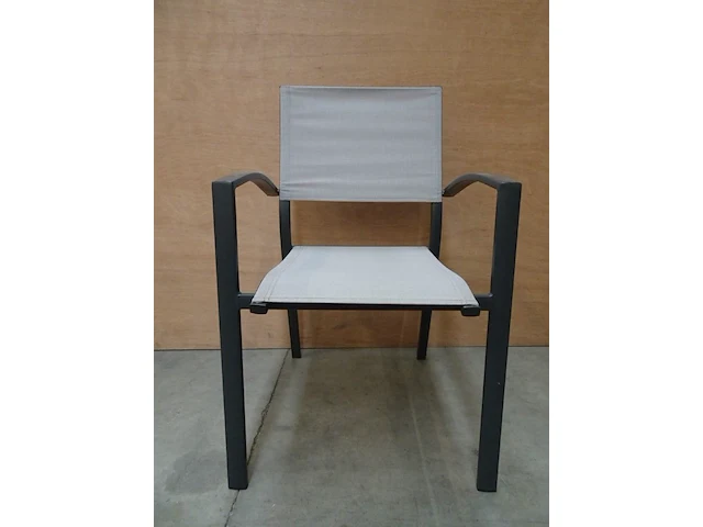2 x azur alu stapelstoel ronda charcoal mat - afbeelding 2 van  4