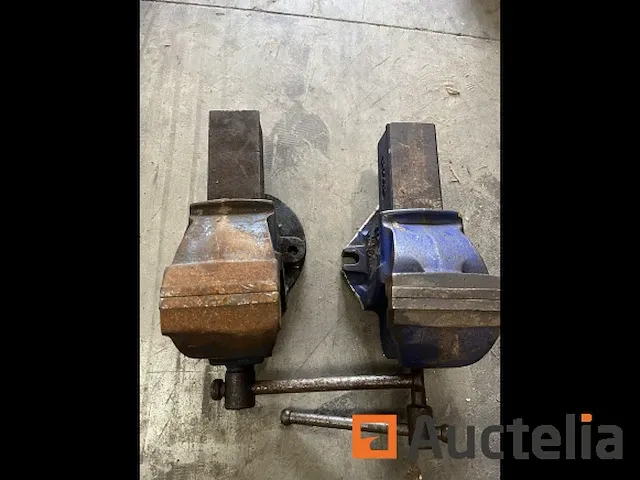 2 x bankschroef no3 woden en record - afbeelding 3 van  4
