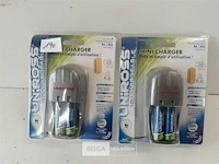 2 x batterijlader voor aa batterijen - afbeelding 1 van  3