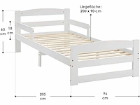 2 x bed 90 x 200 cm met lattenbodem - afbeelding 3 van  5