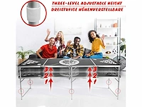 2 x beer pong tafel - opvouwbaar en in hoogte verstelbaar, 240 x 61 cm - afbeelding 3 van  6
