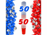 2 x beer pong tafel - opvouwbaar en in hoogte verstelbaar, 240 x 61 cm - afbeelding 5 van  6