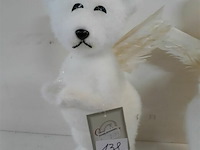 2 x beer wit met pluimenvleugel 30 cm - afbeelding 3 van  3