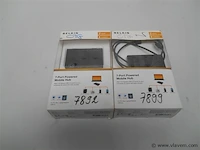 2 x belkin 7-port powered mobile hub - afbeelding 1 van  1
