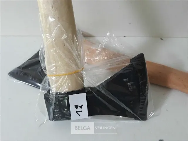 2 x bijl 600 gram met steel 36 cm - afbeelding 2 van  2
