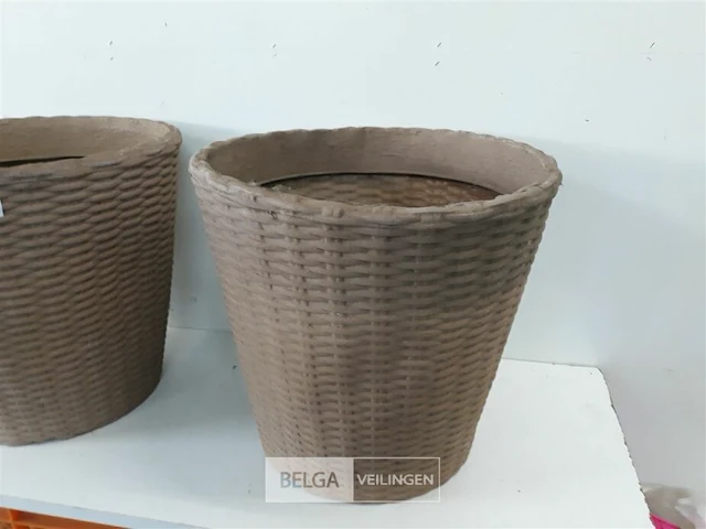 2 x bloempot rond h 35 cm h 35 cm - afbeelding 3 van  3