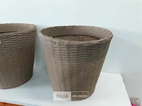 2 x bloempot rond h 35 cm h 35 cm - afbeelding 3 van  3