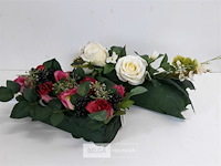 2 x bloemstuk op blok - afbeelding 3 van  3