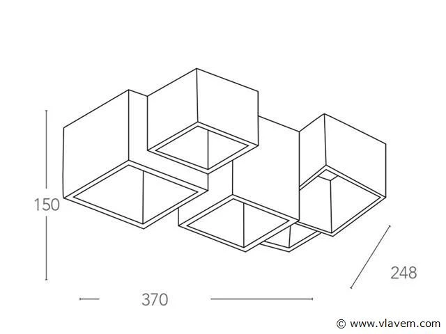 2 x bloq 5.0 design opbouw spot - afbeelding 3 van  7