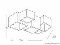 2 x bloq 5.0 design opbouw spot - afbeelding 3 van  7