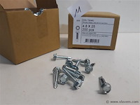 2 x boorschroef zeskant kop 4,8x25 mm 200 st - afbeelding 2 van  2