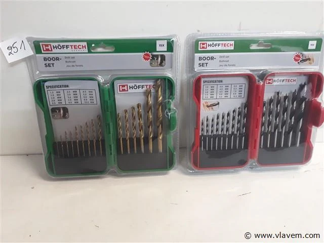 2 x boorset 15 d 1 x hout 1 x ijzer - afbeelding 1 van  2