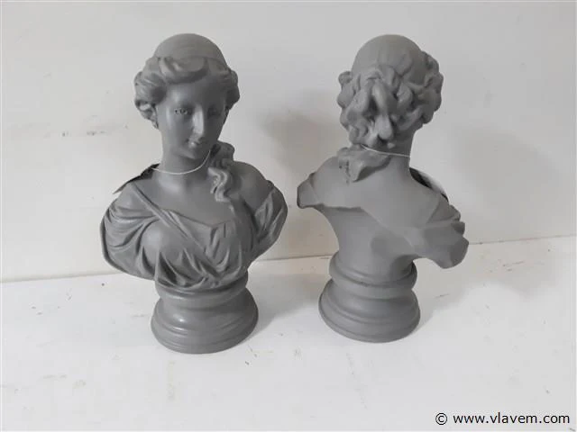 2 x borst-beeld 32x18 cm - afbeelding 2 van  2