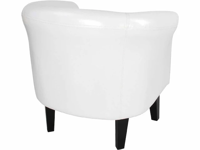 2 x chesterfield fauteuil van kunstleer en hout - afbeelding 5 van  6