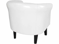 2 x chesterfield fauteuil van kunstleer en hout - afbeelding 5 van  6