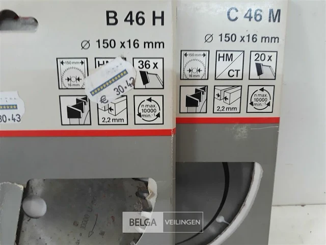 2 x cirkelzaagblad widea bosch 150mm - afbeelding 3 van  3