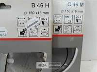 2 x cirkelzaagblad widea bosch 150mm - afbeelding 3 van  3