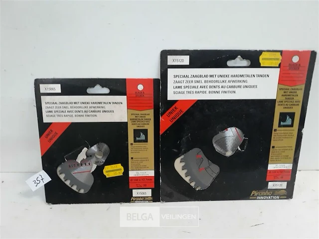 2 x cirkelzaagblad widea piranha 1 x 140mm + 1 x 156mm - afbeelding 2 van  3
