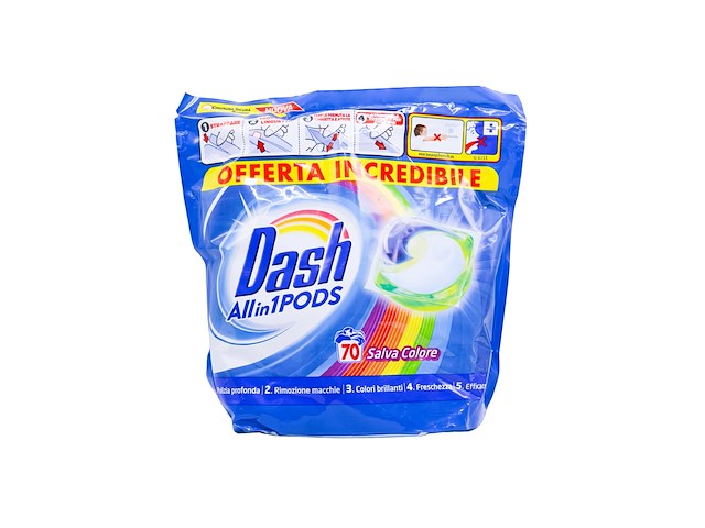 2 x dash - all-in 1 pods - totaal 140 wasbeurten - afbeelding 1 van  4