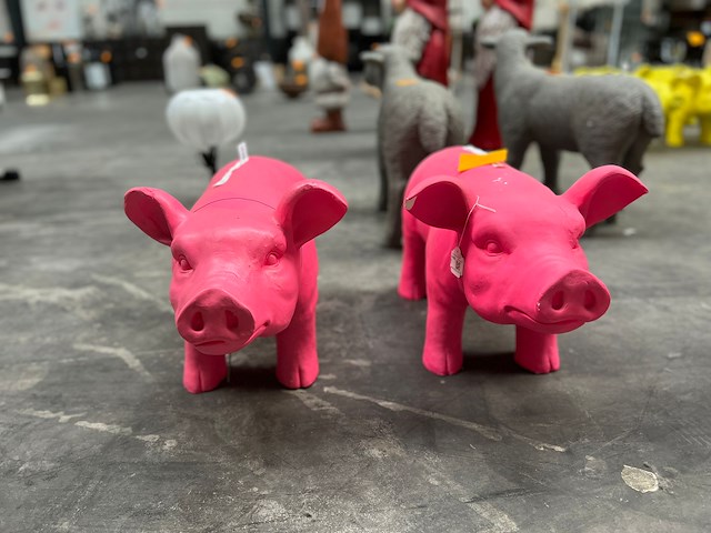 2 x deco varken - afbeelding 1 van  5