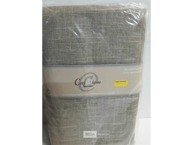 2 x decostof beige met glitters 2x1,35 m - afbeelding 3 van  3