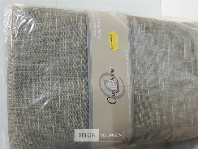 2 x decostof beige met glitters 2x1,35 m - afbeelding 3 van  3